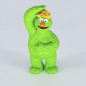 Sesame Street Dinger Monster Green PVC Figure Fill-A-Bus 3″ SeaWorld Rare HTF